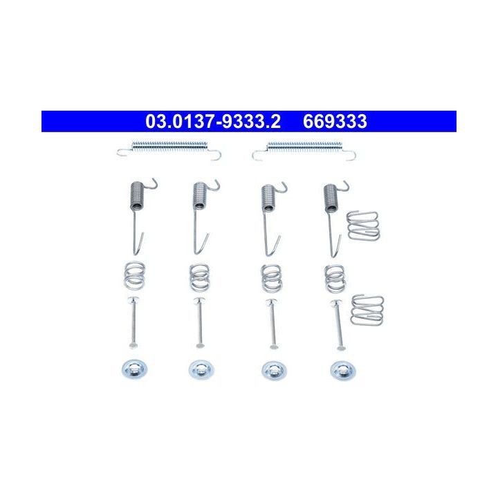 Priedų komplektas, stovėjimo stabdžių trinkelės ATE 03.0137-9333.2