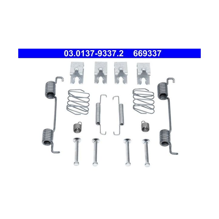 Priedų komplektas, stovėjimo stabdžių trinkelės ATE 03.0137-9337.2