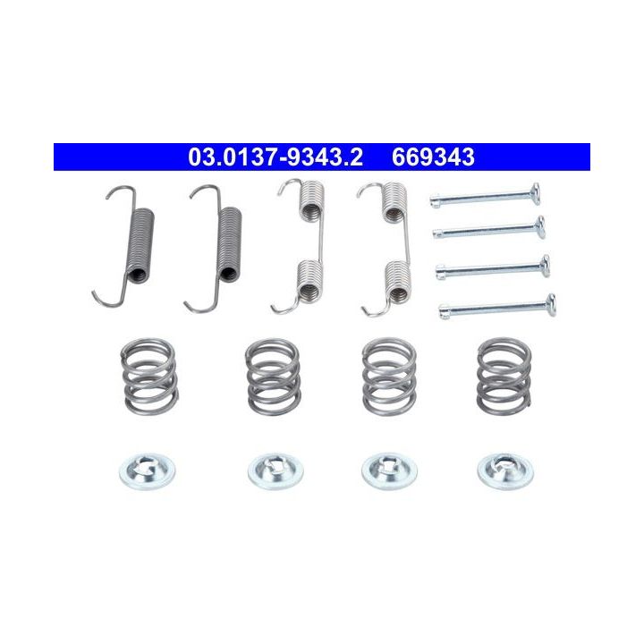Priedų komplektas, stovėjimo stabdžių trinkelės ATE 03.0137-9343.2