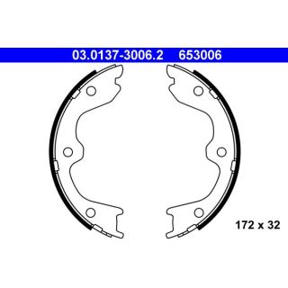 Stabdžių trinkelių komplektas, stovėjimo stabdis ATE 03.0137-3006.2
