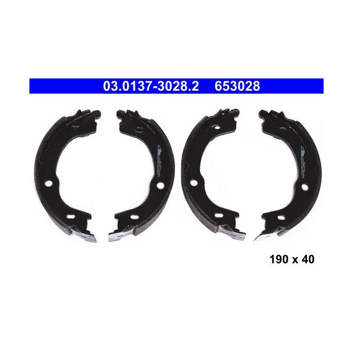 Stabdžių trinkelių komplektas, stovėjimo stabdis ATE 03.0137-3028.2