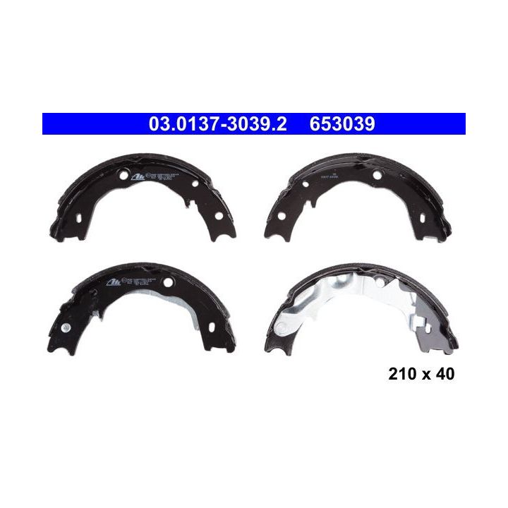 Stabdžių trinkelių komplektas, stovėjimo stabdis ATE 03.0137-3039.2
