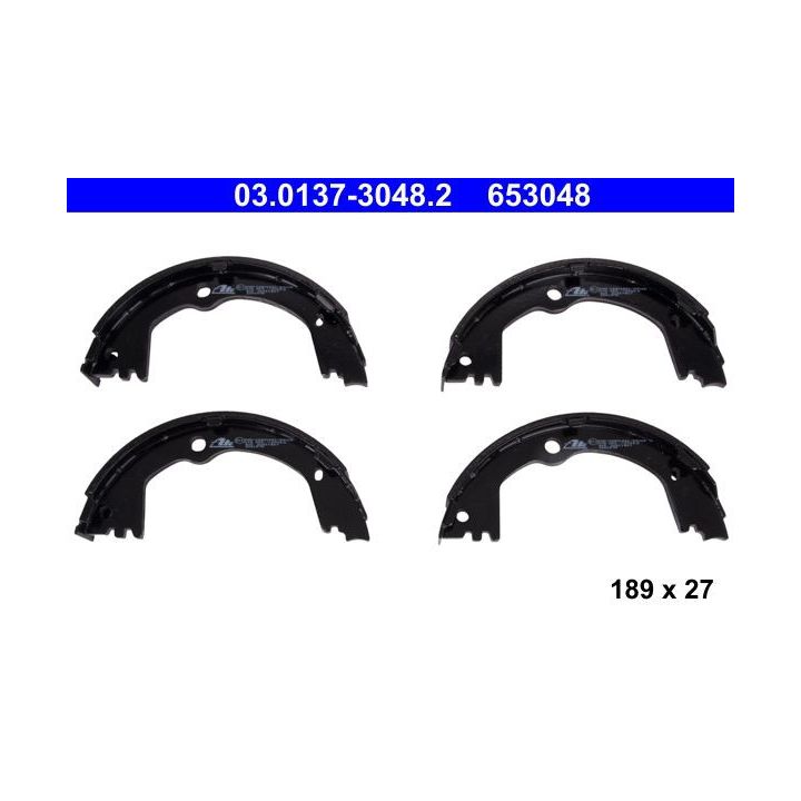Stabdžių trinkelių komplektas, stovėjimo stabdis ATE 03.0137-3048.2