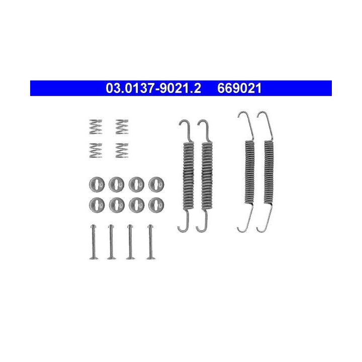 Priedų komplektas, stabdžių trinkelės ATE 03.0137-9021.2
