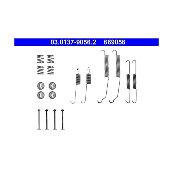 Priedų komplektas, stabdžių trinkelės ATE 03.0137-9056.2