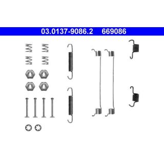 Priedų komplektas, stabdžių trinkelės ATE 03.0137-9086.2