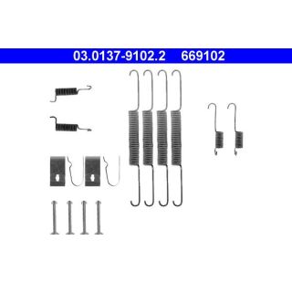 Priedų komplektas, stabdžių trinkelės ATE 03.0137-9102.2