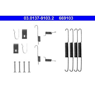 Priedų komplektas, stabdžių trinkelės ATE 03.0137-9103.2