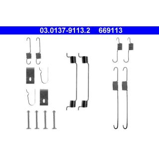 Priedų komplektas, stabdžių trinkelės ATE 03.0137-9113.2