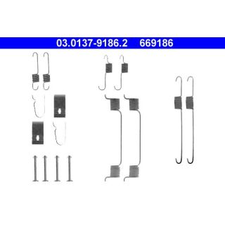 Priedų komplektas, stabdžių trinkelės ATE 03.0137-9186.2