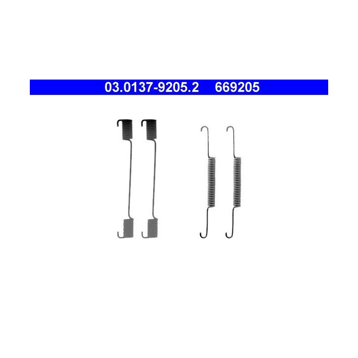 Priedų komplektas, stabdžių trinkelės ATE 03.0137-9205.2