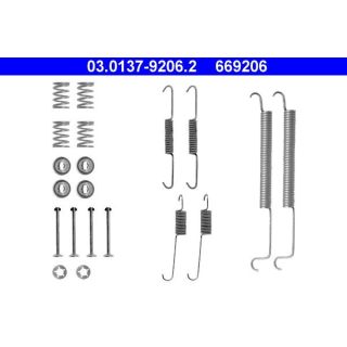 Priedų komplektas, stabdžių trinkelės ATE 03.0137-9206.2