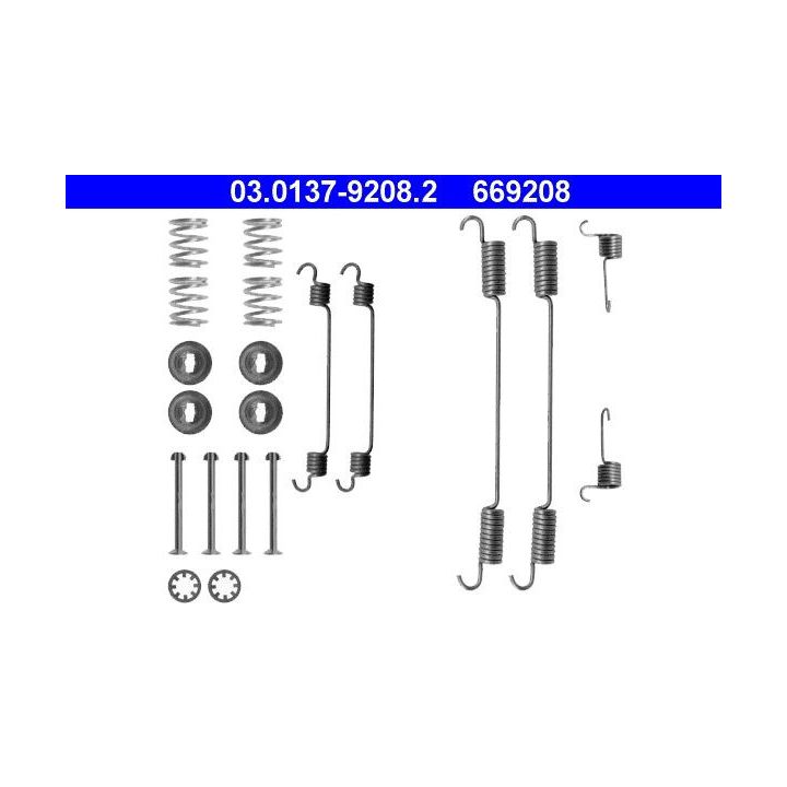 Priedų komplektas, stabdžių trinkelės ATE 03.0137-9208.2