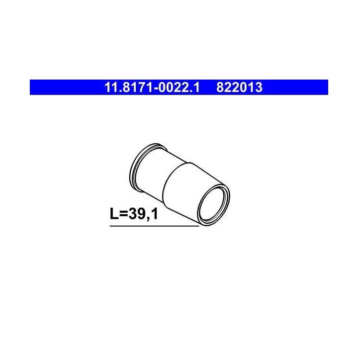Kreipiančioji mova, stabdžių apkaba ATE 11.8171-0022.1