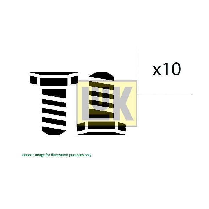 Varžtų komplektas, smagratis LuK 411 0161 10