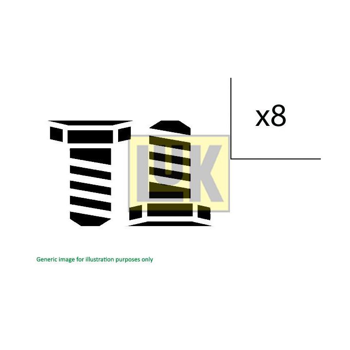 Varžtų komplektas, smagratis LuK 411 0196 10