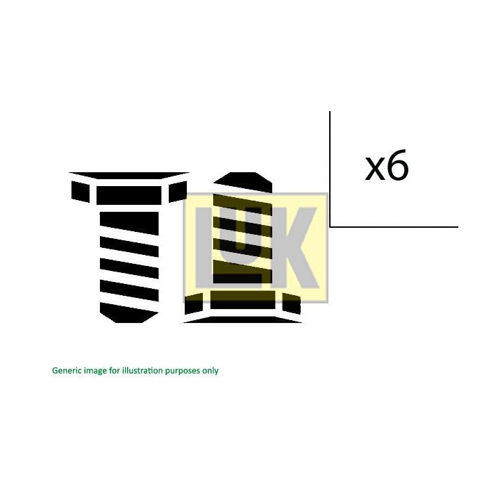 Varžtų komplektas, smagratis LuK 411 0245 10