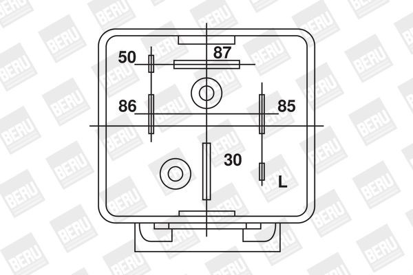 Relė, kaitinimo žvakių sistema BorgWarner (BERU) GR033
