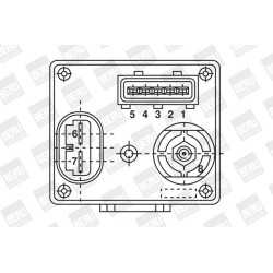 Relė, kaitinimo žvakių sistema BorgWarner (BERU) GR061