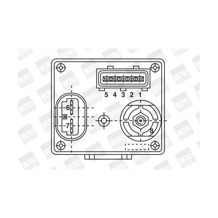 Relė, kaitinimo žvakių sistema BorgWarner (BERU) GR061