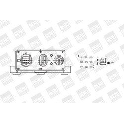 Relė, kaitinimo žvakių sistema BorgWarner (BERU) GR063