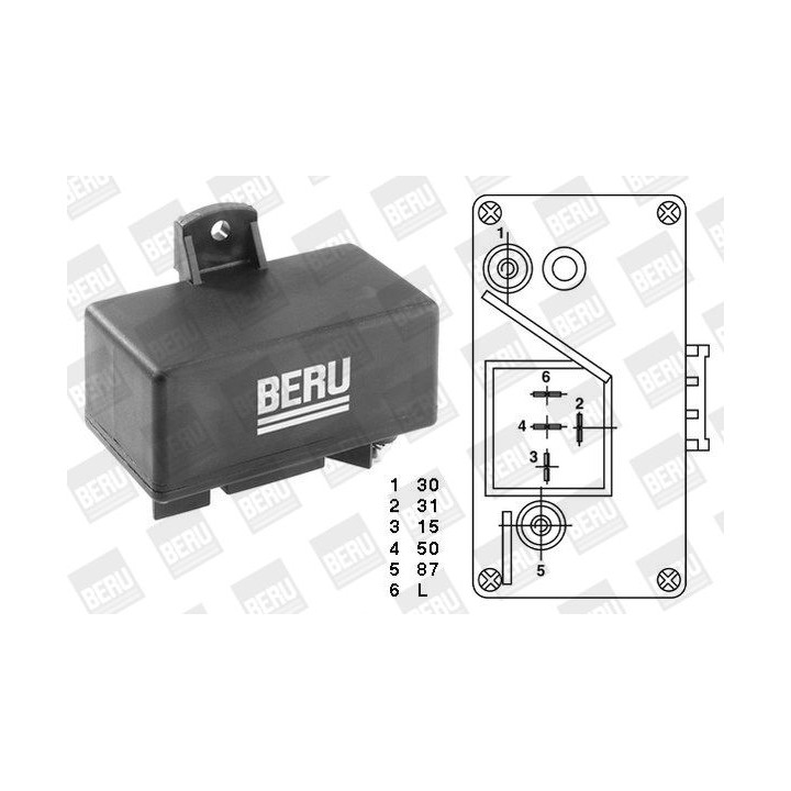 Relė, kaitinimo žvakių sistema BorgWarner (BERU) GR065