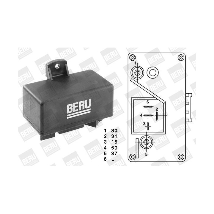 Relė, kaitinimo žvakių sistema BorgWarner (BERU) GR066