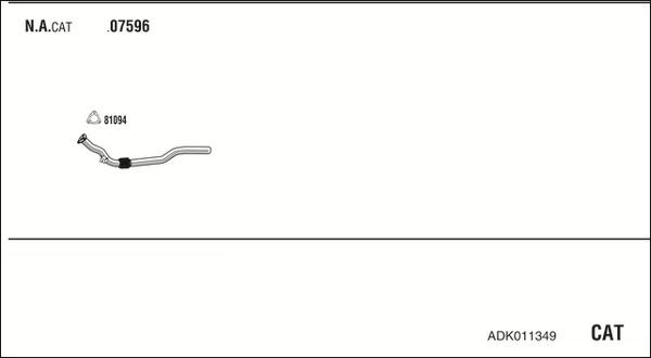 Išmetimo sistema WALKER ADK011349