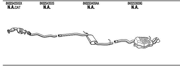 Išmetimo sistema WALKER ADK025454A