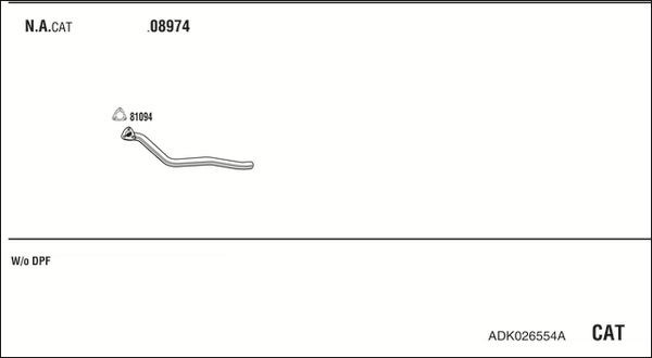 Išmetimo sistema WALKER ADK026554A