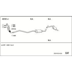 Išmetimo sistema WALKER BWH25445A