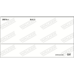 Išmetimo sistema WALKER BWK025465