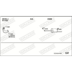 Išmetimo sistema WALKER DCK024490