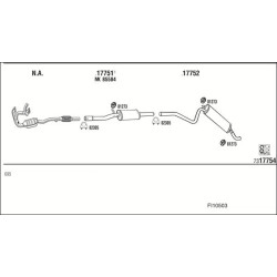 Išmetimo sistema WALKER FI10503