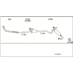 Išmetimo sistema WALKER FI10504A