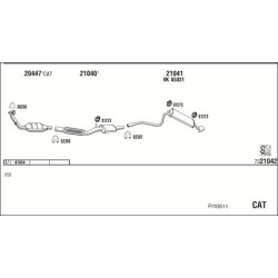 Išmetimo sistema WALKER FI10511