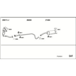 Išmetimo sistema WALKER FI25001