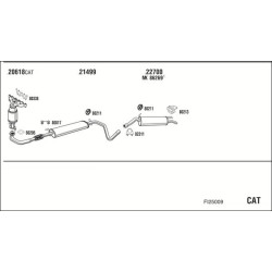 Išmetimo sistema WALKER FI25009