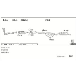 Išmetimo sistema WALKER FI35012AA