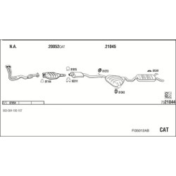 Išmetimo sistema WALKER FI35012AB