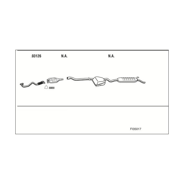 Išmetimo sistema WALKER FI35017