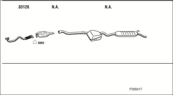 Išmetimo sistema WALKER FI35017