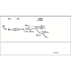 Išmetimo sistema WALKER FI40109