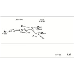 Išmetimo sistema WALKER FI40120
