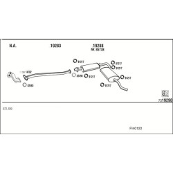 Išmetimo sistema WALKER FI40122