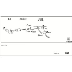 Išmetimo sistema WALKER FI40124