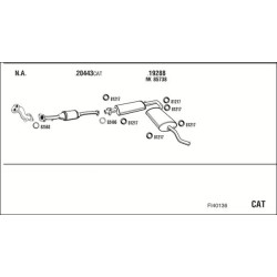 Išmetimo sistema WALKER FI40136