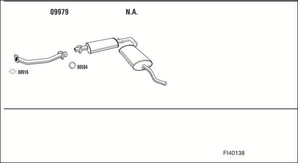 Išmetimo sistema WALKER FI40138