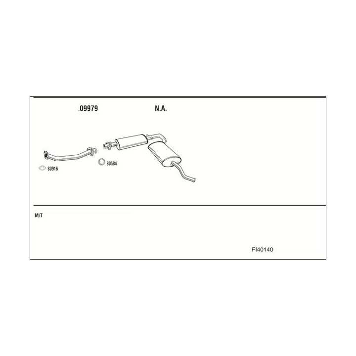 Išmetimo sistema WALKER FI40140