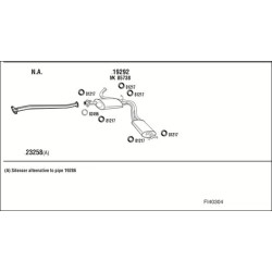 Išmetimo sistema WALKER FI40304